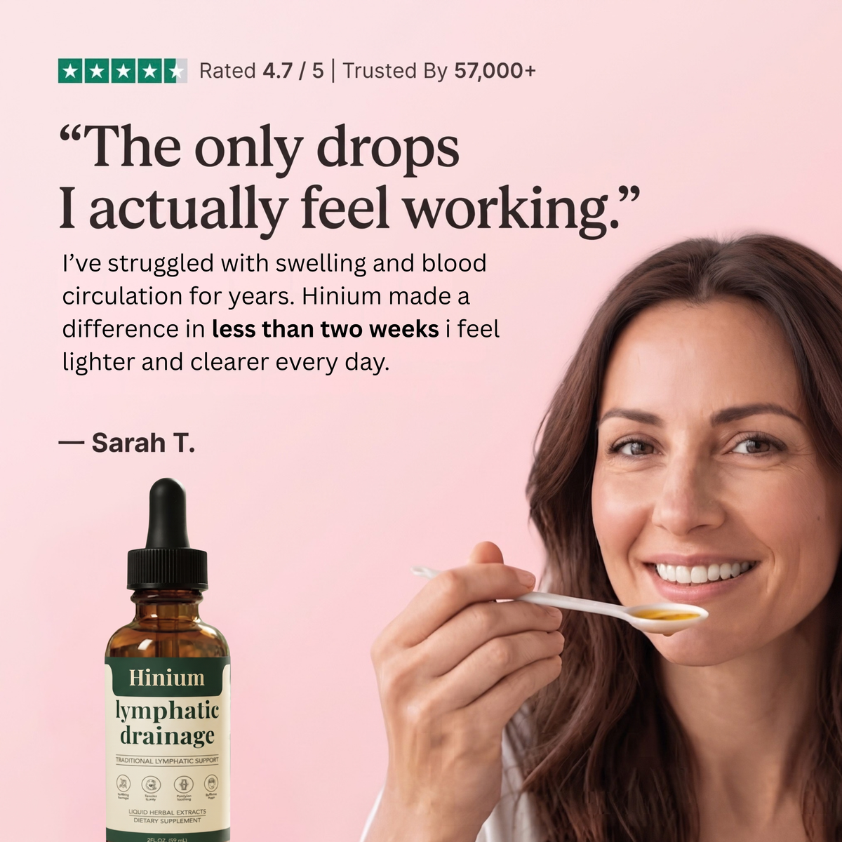 Hinium Lymphatic Drainage Drops - Daily Body Wellness