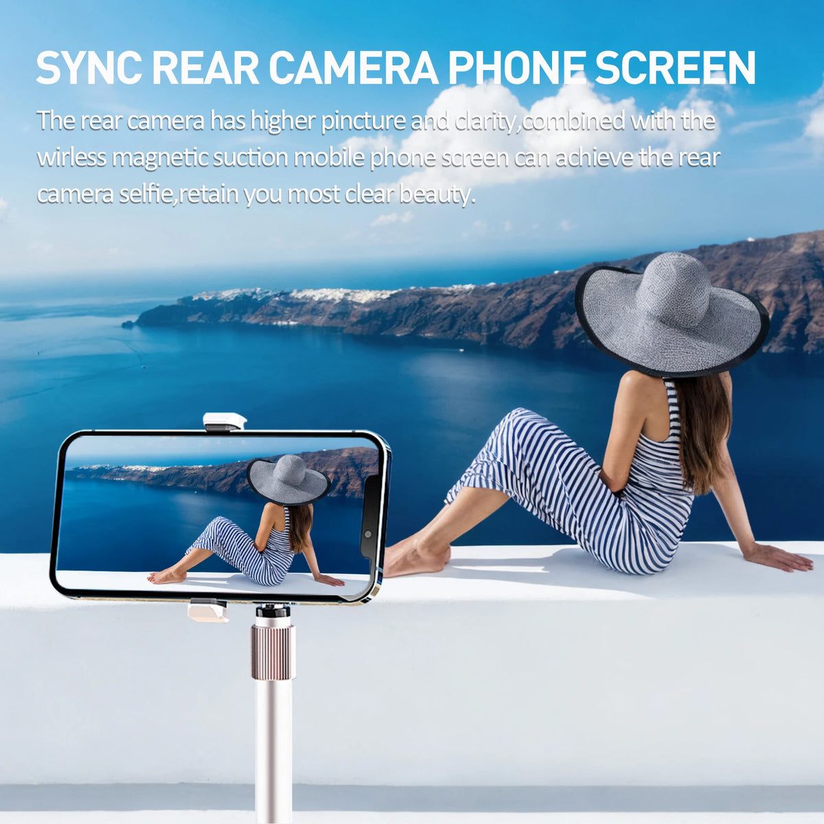 Magnetic Mobile Phone Rear Camera Selfie Video Camera Wireless Magnetic Mobile Phone Vlog Mini