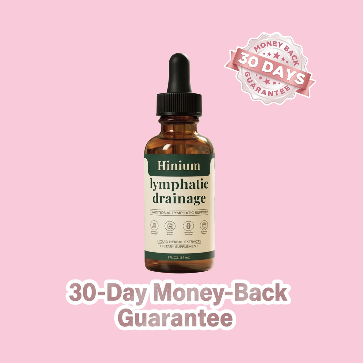 Hinium Lymphatic Drainage Drops - Daily Body Wellness